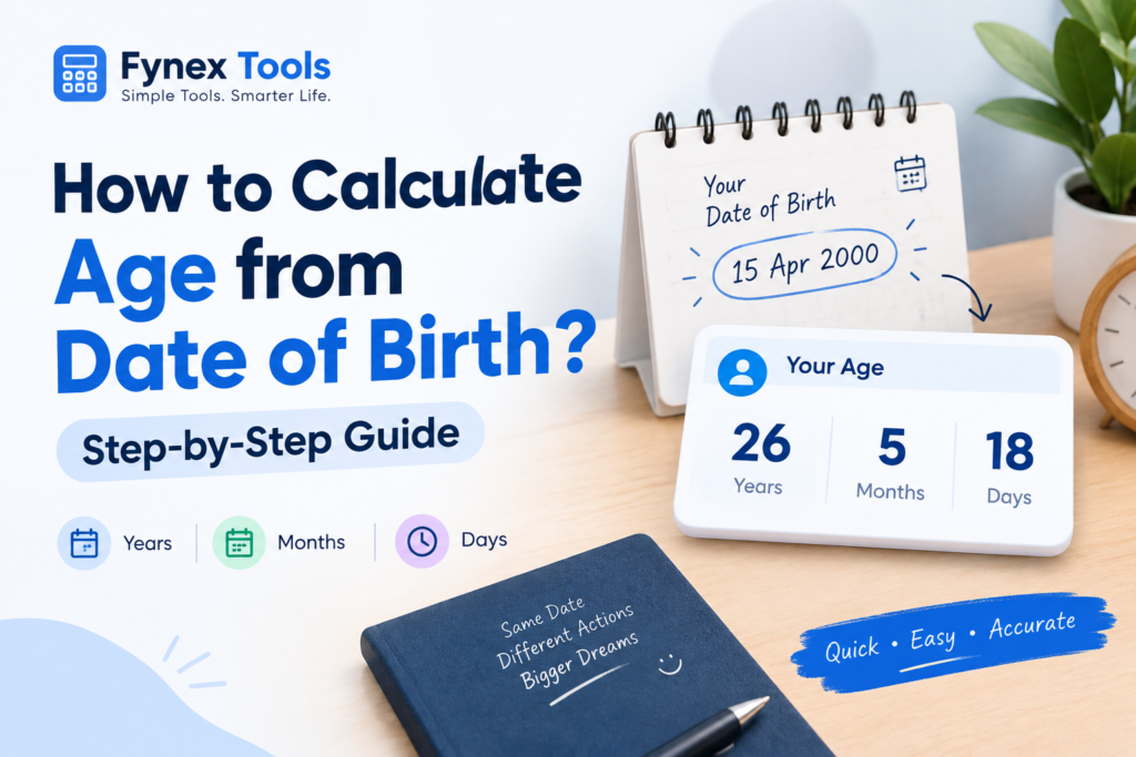 how to calculate age from date of birth